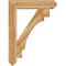 Ekena Millwork Merced Arts and Crafts Rough Sawn Bracket w/ Offset Brace, Western Red Cedar, 8"W x 36"D x 48"H BKT0806X36X48MRC03RWR - alternate 3